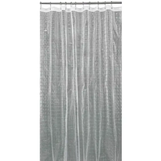 Bath Bliss Clear 3D Octagon Design Shower Curtain {1}