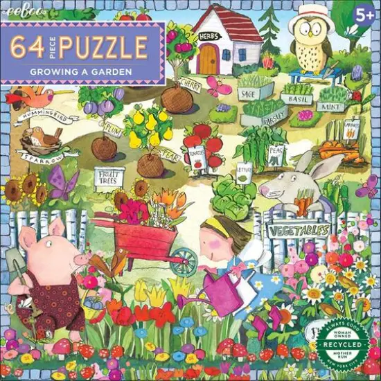 eeBoo Growing a Garden 64 Piece Puzzle {4}