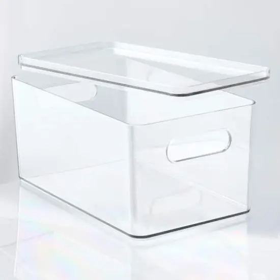 Small Clear Stacking Plastic Bin with Lid by Simply Tidy&reg; {8}
