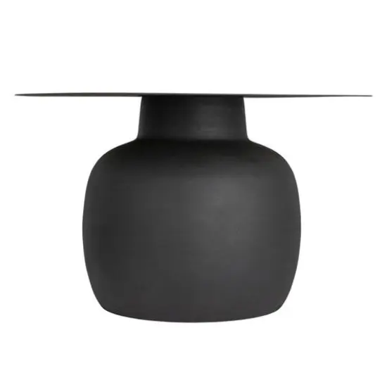 Hello Honey&reg; Black Chic Metal Round Coffee Table {4}