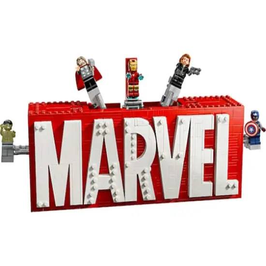 LEGO&reg; Marvel: MARVEL Logo & Minifigures Collectible, Buildable Set 76313 {3}