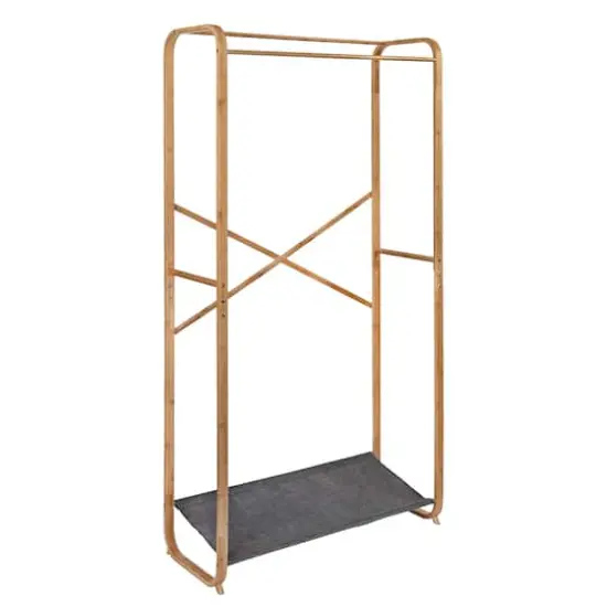 Honey Can Do Bamboo & Canvas Garment Rack {3}