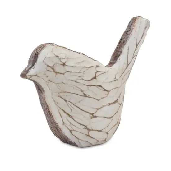 Carved Bird Figurines Set {4}