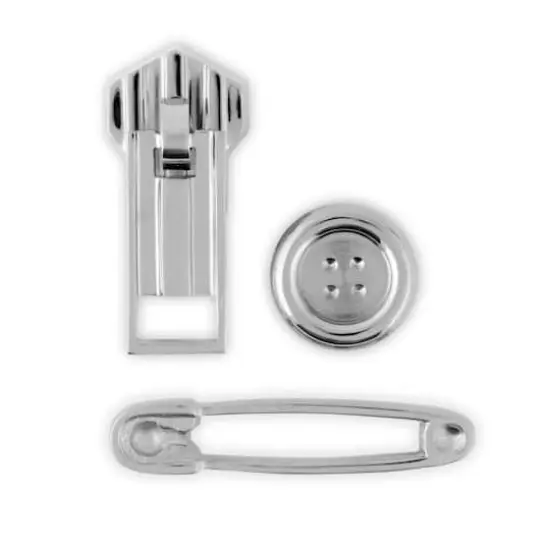 Dritz&reg; Nickel Safety Pin Cabinet Pull {6}