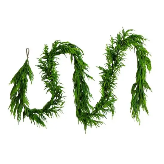 15ft. Artificial Real Touch Norfolk Island Pine Garland with Natural Look {1}
