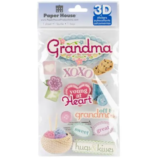 Paper House&reg; Grandma 3D Stickers {1}