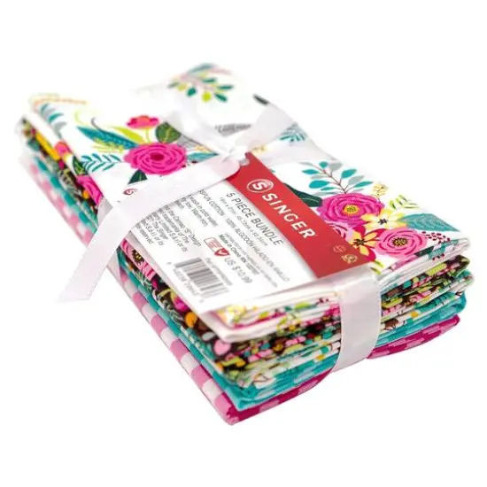 SINGER Modern Floral Designed by Denise Palmer Cotton Fabrics Bundle {1}