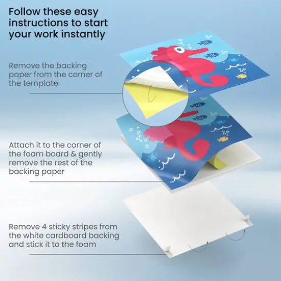 Arteza&reg; Kids Sea Animals String Art Set {4}