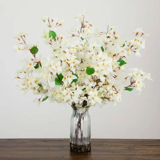 2.5ft. White Bougainvillea Arrangement in Vase {7}
