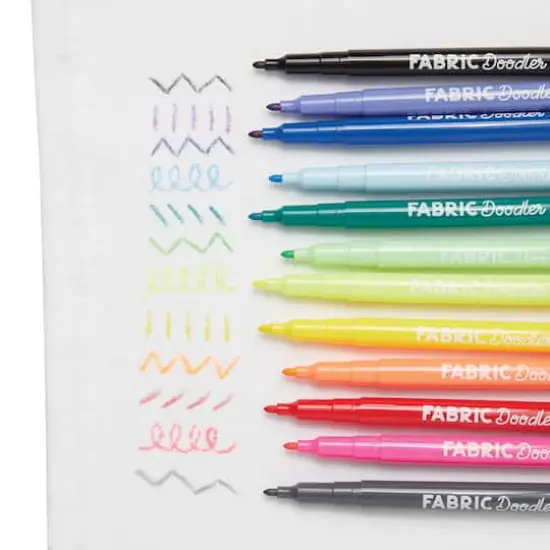 OOLY Fabric Doodlers Markers, 12ct. {3}