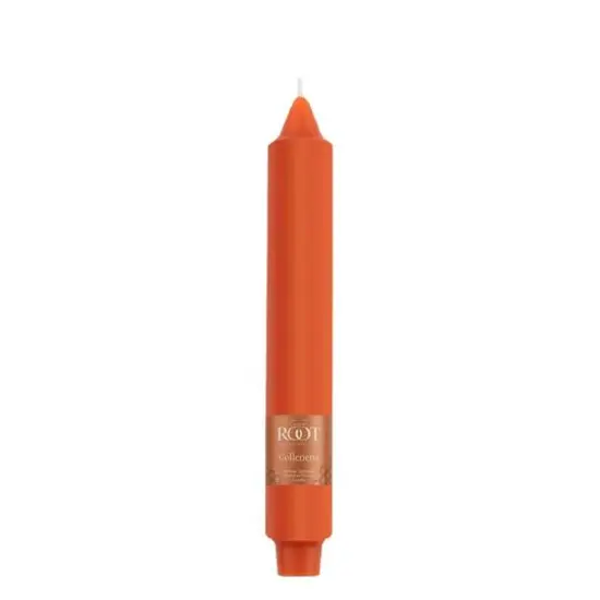 Root Candles 9" Unscented Smooth Collenette Taper Candles, 4ct. Pumpkin {5}