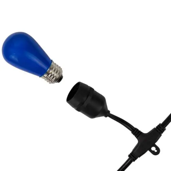 Opaque LED S14 Replacement Bulbs, 25ct. Blue {7}