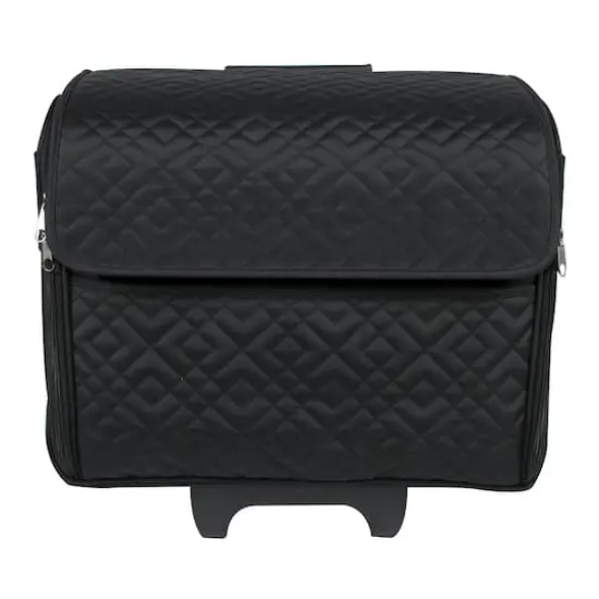 Everything Mary Black Rolling Sewing Machine Tote {3}