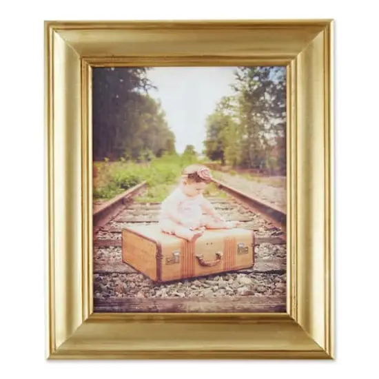 DII&reg; Antique Gold Rub 8" x 10" Farmhouse Picture Frame {1}