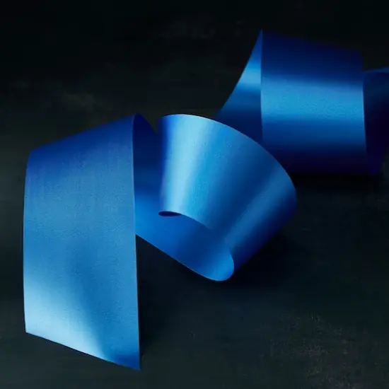 2.5" x 50yd. Satin Floral Ribbon by Celebrate It&reg; Royal {3}