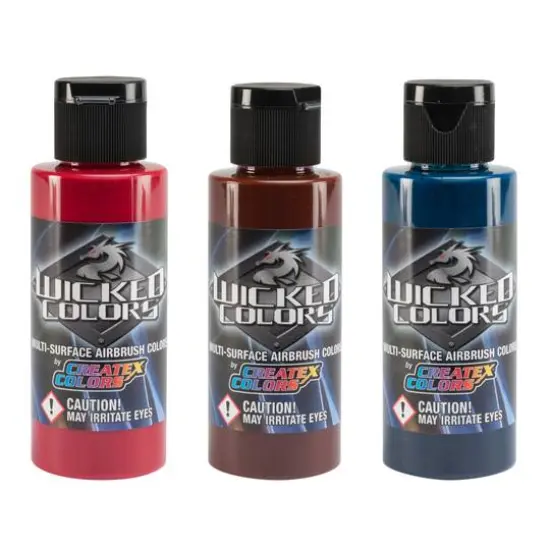 Createx™ Wicked Colors™ Airbrush Detail Color, 2oz. W072 Smoke Black {2}