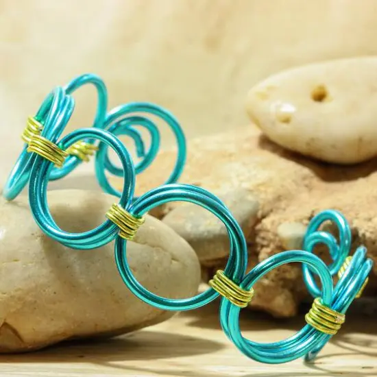 The Beadsmith&reg; 12 Gauge Colored Aluminum Wire Turquoise {4}
