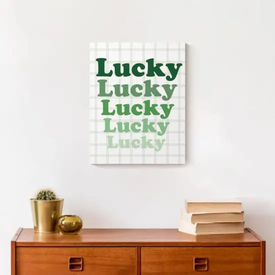 Lucky Stack Canvas Wall Art {3}