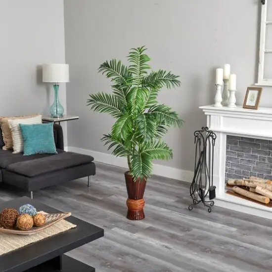 5ft. Areca Palm Tree in Decorative Planter {4}