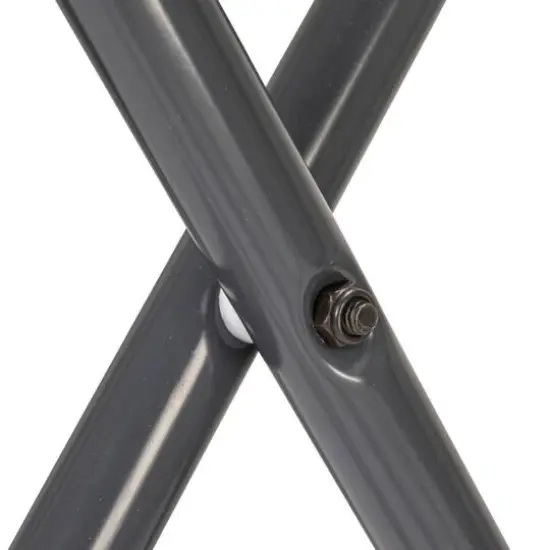 Household Essentials Gray Frame with Black Straps Luggage Rack {8}