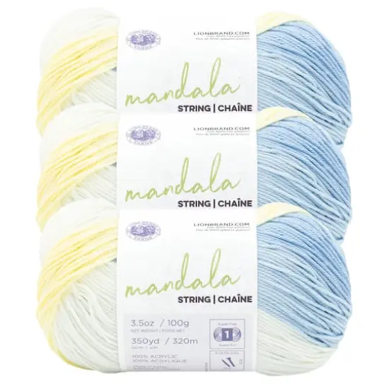 3 Pack Lion Brand&reg; Mandala String Yarn Mixtape {1}
