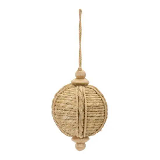 6ct. 5" Natural Jute Onion Ornament {3}