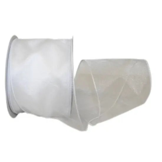 JAM Paper 4" x 30yd. Shimmer Sheer Wired Ribbon {1}