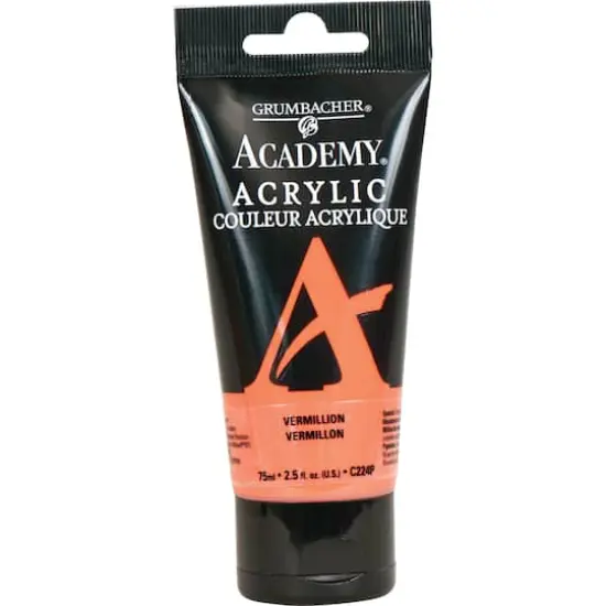 Grumbacher&reg; Academy&reg; Acrylic, 2.5oz. C224P Vermillion {1}