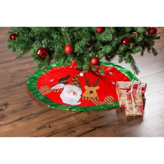 DII&reg; Santa & Snowman Holiday Tree Skirt {6}
