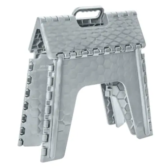 Simplify 12" Folding Step Stool Gray {5}