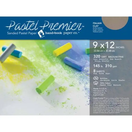 Pastel Premier&trade; Handbook Paper Co.&trade; Italian Clay Sanded Pastel Paper {2}