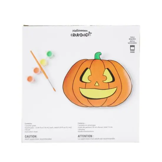 Jack-o'-Lantern Color-In Plate Kit by Creatology&trade; {4}