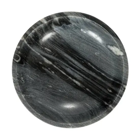 Hello Honey&reg; 8" Gray Marble Footed Pedestal Bowl {6}