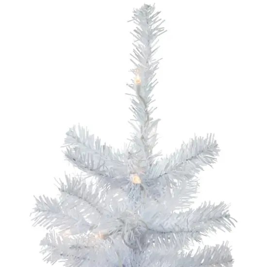 2ft. Pre-Lit Woodbury White Pine Artificial Christmas Tree, Clear Lights {4}