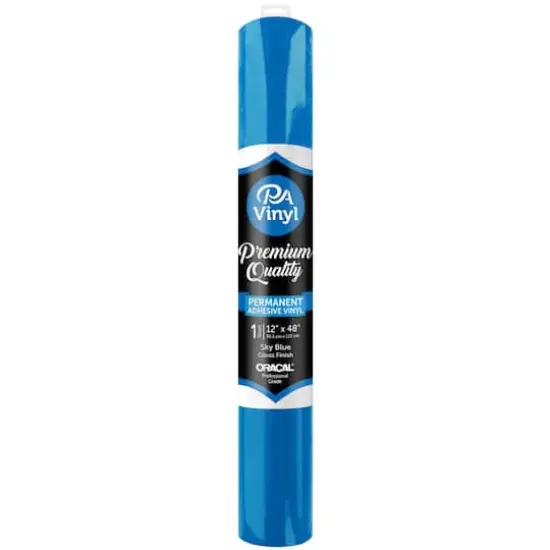 PA Vinyl Gloss Permanent Adhesive Vinyl Sky Blue {1}