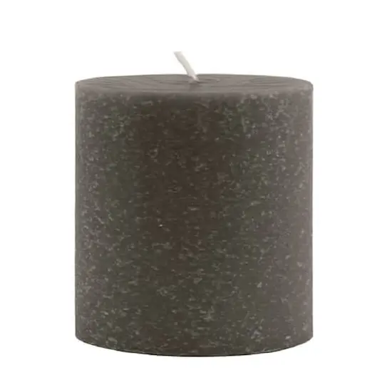 Root Candles 3" x 3" Unscented Timberline&trade; Pillar Candle Stone {1}