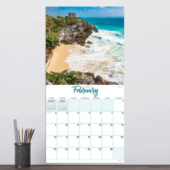 TF Publishing 2025 Tropical Beaches Wall Calendar {4}