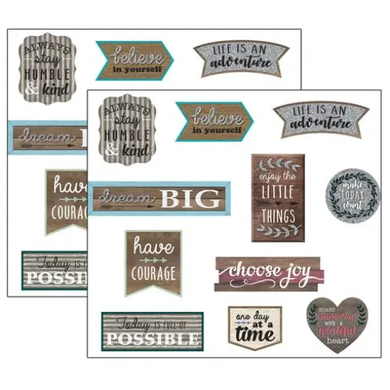 Teacher Created Resources Clingy Thingies&reg; Positive Sayings Accents, 2 Packs of 11 {1}