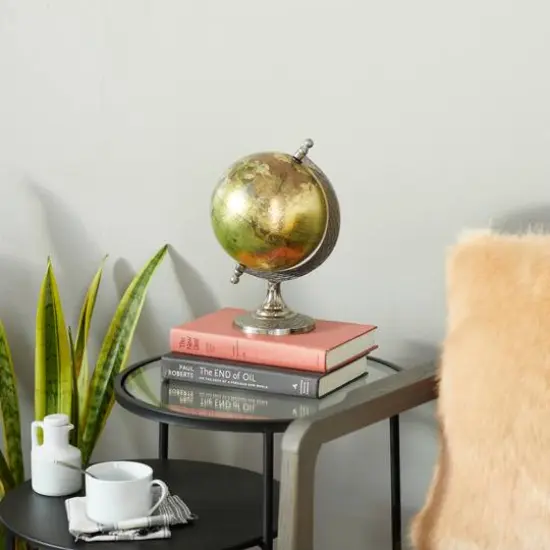 10" Brown Aluminum Traditional Globe {10}
