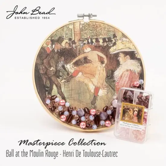 John Bead Masterpiece Collection Glass Bead Box Mix Ball at the Moulin Rouge/Henri de Toulouse-Lautrec {5}