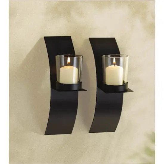 8" Mod-Art Candle Wall Sconce, 2ct. {4}