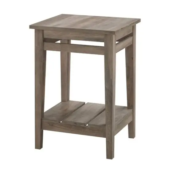 Walker Edison 18" Gray Wash Farmhouse Trim Side Table {7}