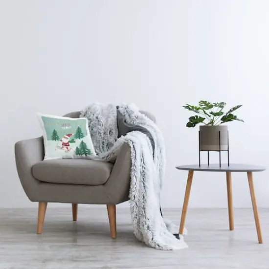 Stupell Industries Let It Snow Santa Snowshoes Pillow {3}