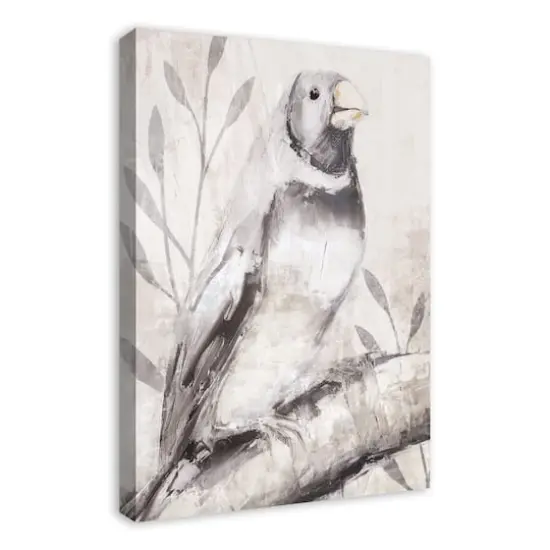 Dusty Blue Bird Canvas Wall Art {5}