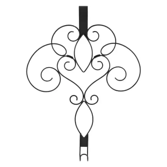Haute Decor 18" Black Scrollwork Wreath Door Hanger {1}