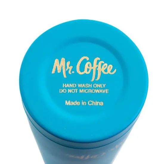 Mr. Coffee Javelin 16oz. Blue Stainless Steel Thermal Travel Bottle {6}