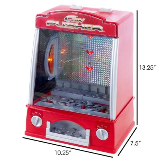 Toy Time Coin Pusher Miniature Classic Arcade Game {3}