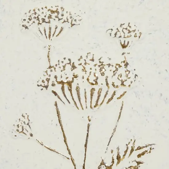 23" White Metal Farmhouse Floral Wall D&eacute;cor Set {5}