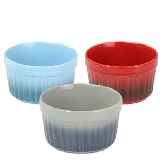 Crock-Pot 8oz. Thornburg Stoneware Assorted Ramekin Dish Set {1}