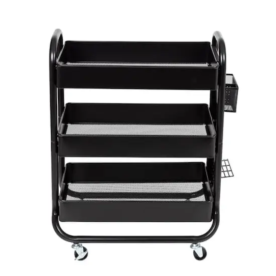 Honey Can Do Black Rolling Craft Cart {8}